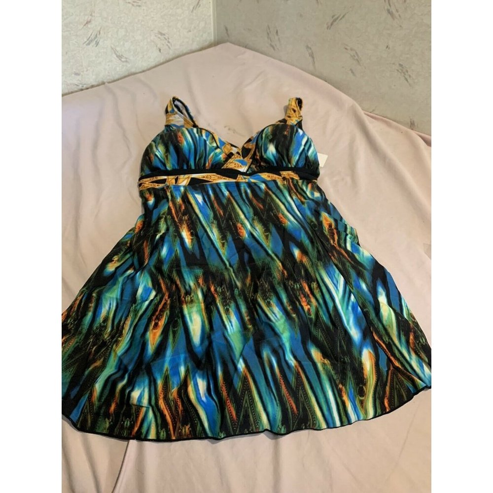 Septangle Women One Piece Swim Suit Size 10